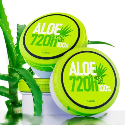 Gel de Aloe Vera für Haut- und Haarpflege: Körper Lotion, After Sun, After Shave, Bart Balsam, Haar Gel, Enthaarung und Rasur, Gesichtspflege Gel - 900 ml
