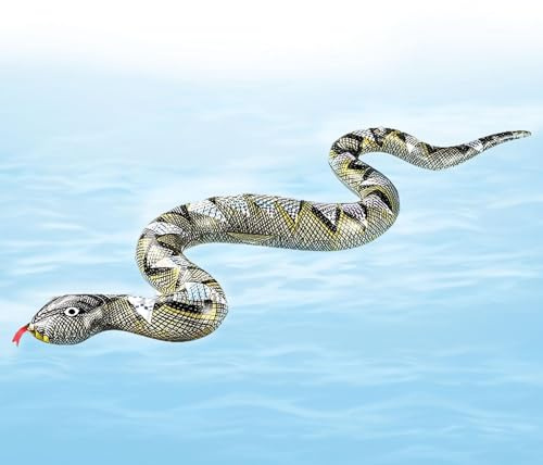 Serpente finto gonfiabile, realistici | Giocattolo complicato di simulazione falsa,Scherzi con animali per attività familiari, compleanni, giochi a tema frutta, vacanze al mare,