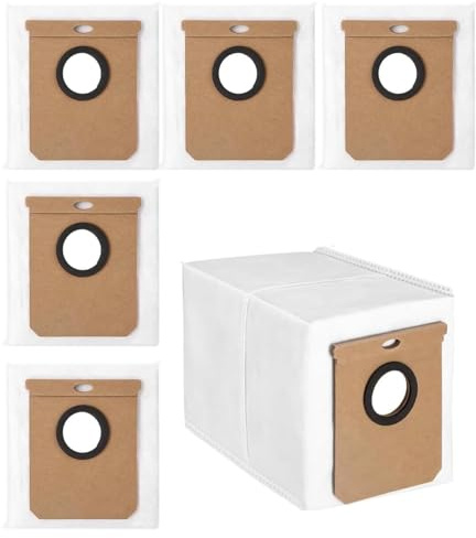 6 Pack Vacuum Dust bags for Eufy L50, L60 / L60 Hybrid Self-Empty Station, 3L Large Capacity Vacuum Cleaner Self-Empty Station Dirt Disposal Bags