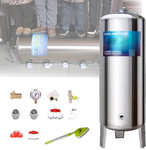 Pressure Tank Großer vertikaler Druckbrunnen-Wasserturm - Automatischer Druckwassertank mit Entlüftungsventil und Montagesatz - 22 Gallonen, 42 Gallonen, 56 Gallonen, 66 Gallonen, 80 Gallonen Druckwas