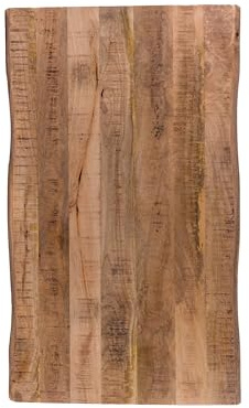 SAM Holzplatte Toni 120x60 cm Mangoholz Baumkante Tischplatte