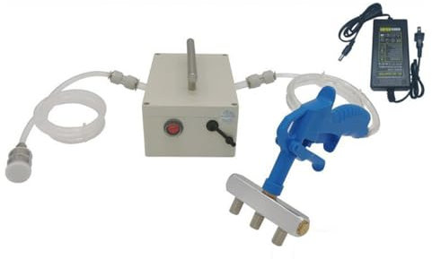 Pork Steak Lamb Injector- Jeringa Eléctrica Pistola de Acero Inoxidable Salsa de Alta Presión Máquina de Inyección de Especias Procesador de Carne,Blue-3pin