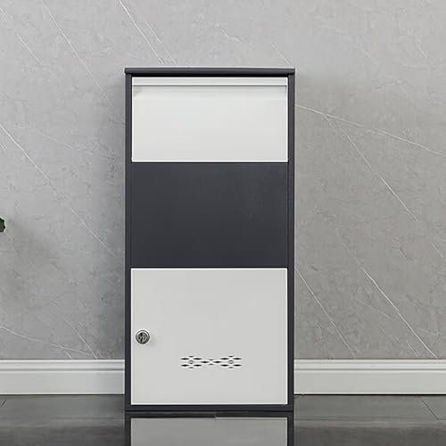 LBMED Buzón Antirrobo, Gabinete Recepción Paquetes Gran Capacidad 30pulgadas/38pulgadas/50pulgadas con Cerradura con Contraseña Y Estructura a Prueba Lluvia,Proporciona Espacio Almacenamiento Seguro