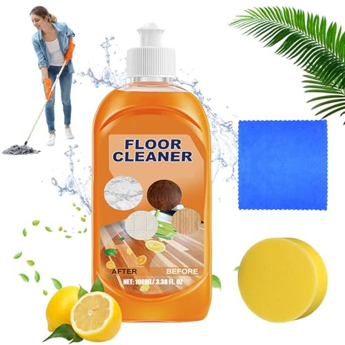 Life Sunny Floor Cleaner, Lifesunny Floor Cleaner, Powerful Decontamination Floor Cleaner, Method Wood Floor Cleaner, Multipurpose Floor Cleaner for Wood Tile, Laminate, Bamboo, Rinse Free (1Pcs)