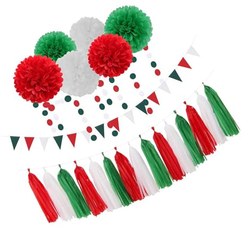 Hängende Papierblumen-Quasten für Weihnachten, Abschlussfeier, Hochzeit, Party, Dekoration, handgefertigt, Festival-Ornament für die Wand