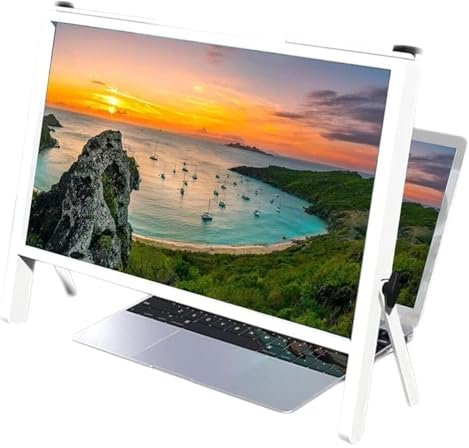 CSYQPDMBDL Computer-Bildschirmlupe, Bildschirmvergrößerung, Lupenständer for Laptop-Telefonbildschirme, Laptop-Bildschirmlupe