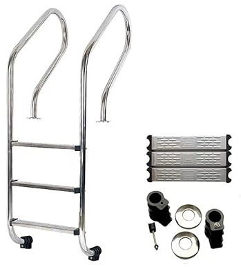 Poolleitern, SF-Schwimmbadrolltreppe 1,2 Mm304 Edelstahl-Schwimmbadhandlauf Schwimmbad Einseitige Rolltreppe Schwimmbadzubehör,Robust und stabil