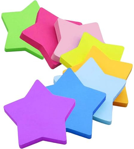 jatimdotin 560 Foglietti Adesivi, Blocchetti Memo Adesivi Colorati, 8 Colori Foglietti Adesivi per Contrassegnare ed Evidenziare Pagine, 70 x 70 mm