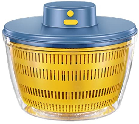 Cpolebev Asciugatrice Elettrica Centrifuga per Insalata Disidratatore Multifunzione per Frutta Cestello per Scolare USB Charing Scolapiatti da Cucina