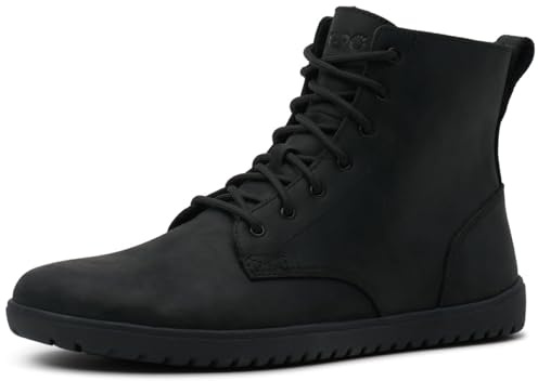 Xero Shoes Men's Denver II Lace-Up Barefoot Hiking Boots, Black, 12
