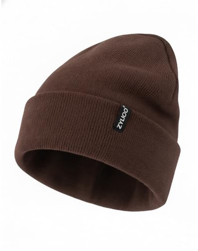 Zylioo S/M/XL/XXL/3XL Strickmütze Großen Kopf Wintermütze Beanie Mütze | Übergroße Winter Warme Knit Cuffed Watch Cap Beanie Hats für Alltag Outdoor