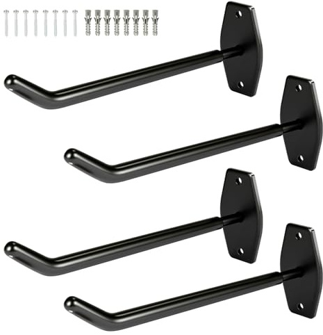 Generisch Hochleistungs-Reifenwandhalterungsset für 4 Autofelgen – 40 kg Tragkraft pro Haken – Komplettes Montageset inklusive – Universell passend für alle Pkw- und SUV-Räder bis 22 Zoll (4)