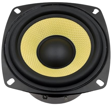 Zeizafa Altoparlanti Professionali Woofer da 40 W da 4 Pollici con Diaframma Antiproiettile Rigidità per Sistemi Musicali da Studio Driver per Altoparlanti da Scaffale Alimentazione