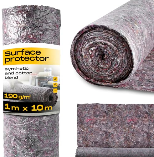 Instalguru Malerabdeckvlies 1x10 m Malervlies Schutzvlies Abdeckvlies Abdeckfolie Bodenvlies Vlies Maler Folie Renoviervlies Anti-Rutsch für Boden Treppen Möbel Renovierung