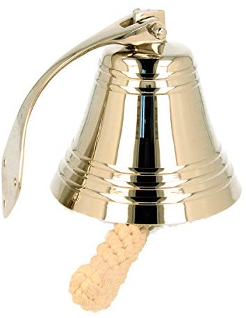 Trodat Schiffsglocke Ø 125mm vernickelt, schwere Ausführung inklusive individueller Gravur