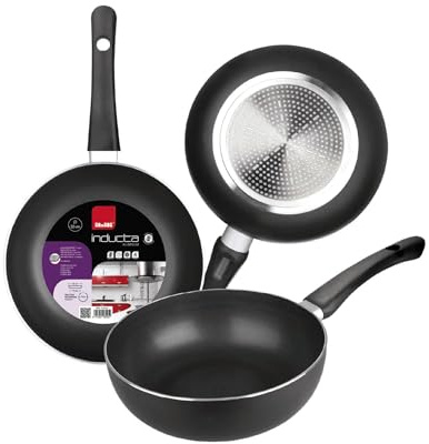 IBILI - Inducta djup stekpanna, 30 cm, aluminium, non-stick, lämplig för induktionshällar