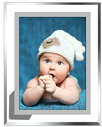 Vienrose 10x15 Cornice per Foto in Cristallo, Portafoto in Vetro Ad Alta Definizione Collocazione Orizzontale o Verticale