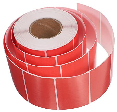Abaodam Selbstklebende Farbige Etiketten Für Thermotransferdrucker Blanko-aufkleber Aus Thermotransferpapier Wasserfest Ölbeständig Und Abriebfest Beschreibbar Mit Kugelschreiber Gelstift