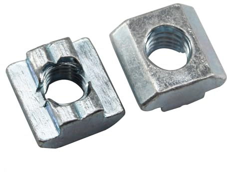 (20 piezas) 4040 M5 Tuercas T deslizantes de acero al carbono rosca métrica cabeza martillo ranura T tuerca para perfiles de extrusión de aluminio