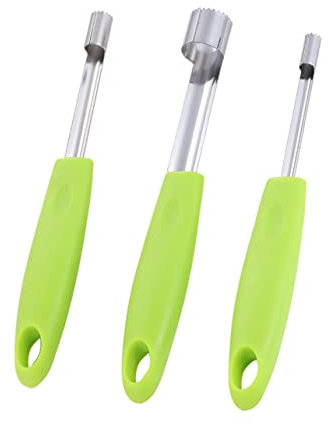 COLLBATH Teiliges Edelstahl Obstkernentferner s Schneller Ergonomischer Küchenhelfer Zum Kern Stielentfernen Von Äpfeln Kirschen Und Anderen Früchten Praktische Küchenausstattung