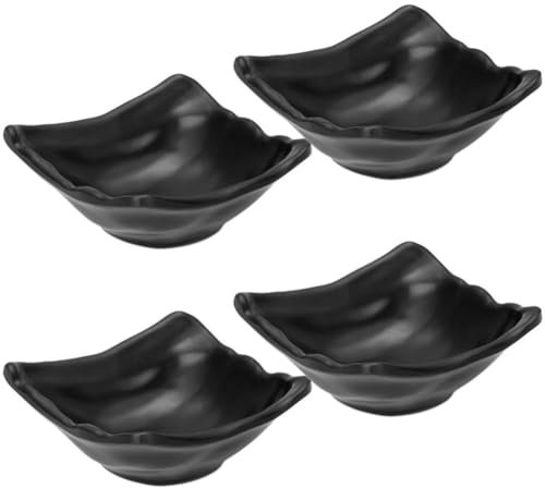 Ymxygz 4 Pezzi Piattino Quadrato Set Piatto Giapponese Ciotola per Piccolo Piatto per Condimenti Ciotola per Snack Piccolo Piatto Portata Ciotola per Condimenti Piatto di Soia per Sushi