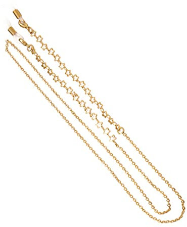 SOIMISS Brillenkette Mit Hohlem Fünfzackstern Goldfarben Antirutsch Brillenseil Geeignet Für Sonnen Und Lesebrillen Modisches Brillenzubehör Für Reise Und Alltag