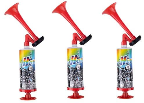 3PCS Air Horn, Handheld Pumps Super Louds, Extra Loud Air Horn, Safety Alarm,Handhelds Air Pump Louds Sound Hand Signal Horns for Sports