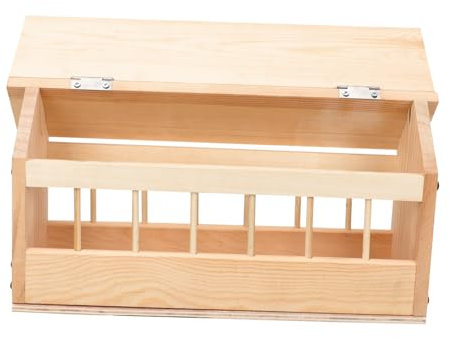CIMAXIC Taubenfuttertrog Aus Holz Kein Vogelfutterspender Für Käfige Automatische Fütterungsbox Für Den Außenbereich