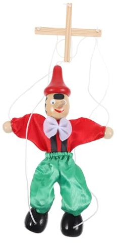 HANABASS Zeichenfolge Marionette Zubehör Für Puppenspiele Puppen Für 8-10 Handpuppe Lustiges Puppenhandwerk Steckpuppenfiguren Holz