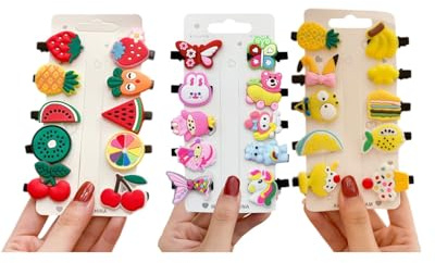 TPZORJX 30PCS fermagli capelli bambina,accessori capelli bambina,Graziosi Fermagli per Capelli Moda Ragazze Accessori per Set di Graziosi Fermagli per Capelli Animali Clip in Metallo
