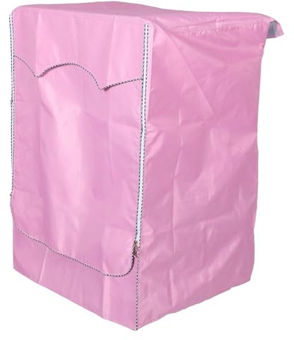 Copri Lavatrice e Asciugatrice a Carica Frontale 60x50x85 Cm Rosa | Poliestere, Design Full Drum, Lavabile in Lavatrice, Protezione Acqua, Sole e Polvere