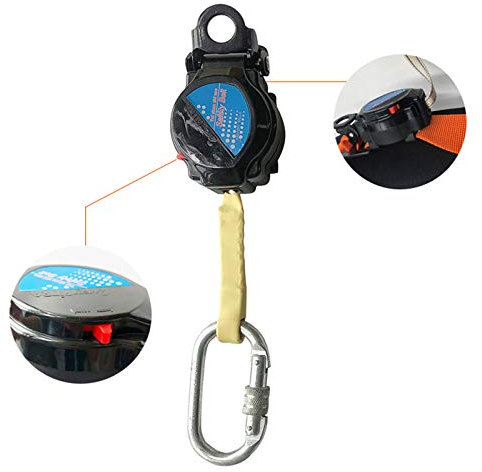 Protección contra caídas, línea de vida autorretráctil, portátil, para trabajadores, para construcción comercial