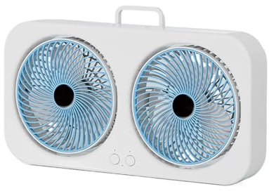 Petit Ventilateur De Bureau - Double Tête De Refroidissement Du Périphérique Fan De Bureau | Petits Fans Pour La Chambre | Bénévrage De Double Tête À Double Tête | Dispositif De Refroidissement USB Ca