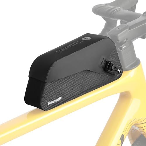 Rhinowalk övre rörväska för cykel – vattentät ramväska med magnetlås för vägcykel mountainbike (1,0 l)