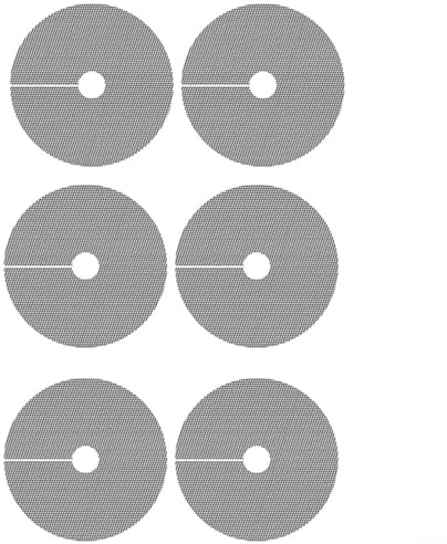 TONIXY Tapete protector de árbol de mantillo para anillo, 4 o 6 unidades, cubierta de planta de disco de mantillo para macetas, paisajismo, para plantas de interior y exterior