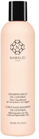 Namalei Shampoo Ricci Oil Control Detox 250 ml | Riequilibra il cuoio capelluto grasso, alleggerisce i boccoli senza seccarli