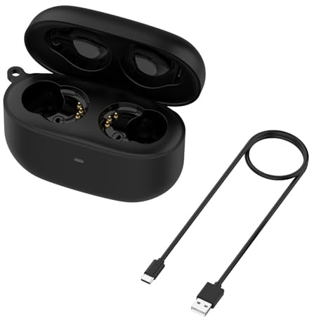 XUMIUZIY Étui de Chargement de Remplacement pour écouteurs sans Fil S, Chargeur Portable 590 MAh avec Câble USB C, Compatible avec Les écouteurs à Réduction de Bruit S