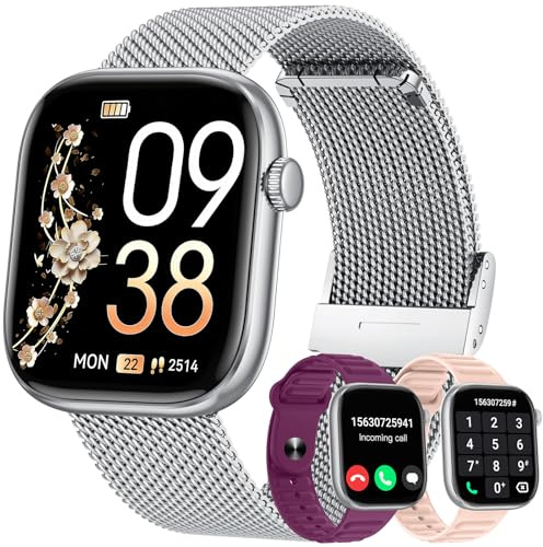 Smart Watch Women Fitness Tracker: Lady Smartwatch for iOS Android Phone IP67 Waterproof Blood Oxygen Heart Rate Sleep Monitor Answer Make Call Step Counter Touchscreen Sport Bluetooth Slim Watch