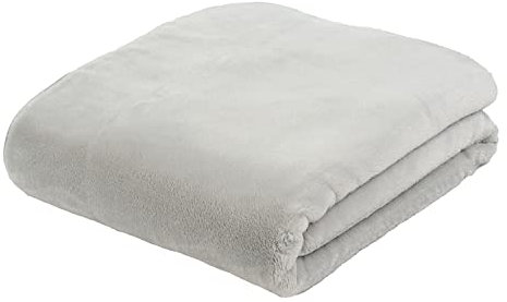 Gözze - Manta de Salón Sensación Cachemira Premium, 500 g/m², 130 x 170 cm - Plateado