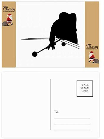 Sport-Billard Physikalische Erziehung, Weihnachtsmann, Geschenk, Postkarte, Dankeskarte, 20 Stück