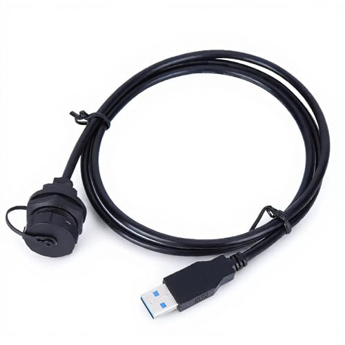 Connettore USB impermeabile, adattatori per montaggio a pannello con connettore maschio femmina USB3.0, connettore per prolunga per telefoni cellulari, digitali, automobili, dischi rigidi e altre appa