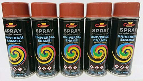 Sprühlack RAL Sprühfarbe Lackspray Spraydose 400ml - RAL 8004-5 Stück