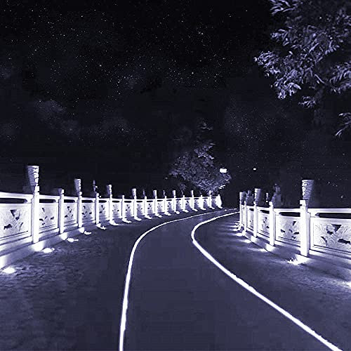 Tubo luminoso a LED, 30 M 300 LED Luci stringa da esterno Batteria caricata con 8 modalità remote Luci fiabesche impermeabili per la festa di Natale in campeggio (bianca)
