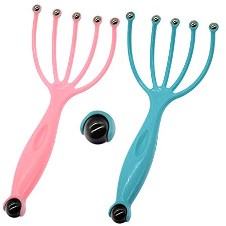 AWADUO Kopfmassagegerät für Männer Frauen, Kugelkopfmassagegerät Scalp Massage Scratcher für Deep Relax Head und Stressabbau 2 Pieces
