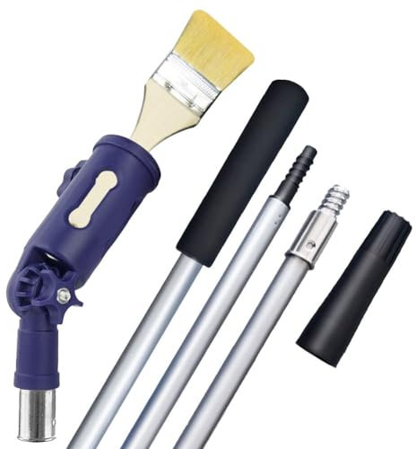 Asticella Telescopica Lunga 39 pollici/1 Metro con Strumento di Estensione Pennello Multi-angolo e Pennello per Pittura, Pulizia Della Polvere e Delle Finestre.