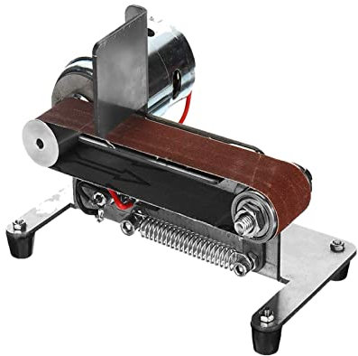 ALMVIS 300W Sander Belt Machine Electric Belt DIY Mini Sander Polishing Grinding Woodworking Machine Cutter Edges Sharpener Belt Sander knife sharpening kit(895Motor)