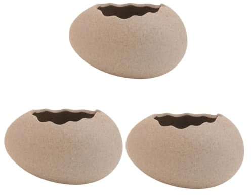 STOBAZA 3 Stücke Eierschale Schüssel Keramik Hydrokultur Vase Elegante Dekorative Gericht Für Hochzeit Bankett