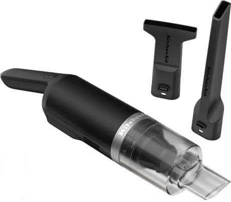 KitchenAid Aspirateur à Main sans Fil - Go Cordless - Léger - Suceur étroit et Accessoire 2-en-1 - sans Batterie - Noir