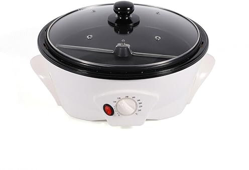Wulimasun Torréfacteur de café,Machine de Torréfaction de Grains Café à la Maison 1200W Électrique Capacité 1500g Poêle Antiadhésive, Pour Café, Famille, Club