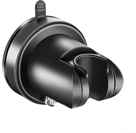 Support de pommeau de douche à ventouse puissant, support mural amovible, plastique ABS durable (noir)